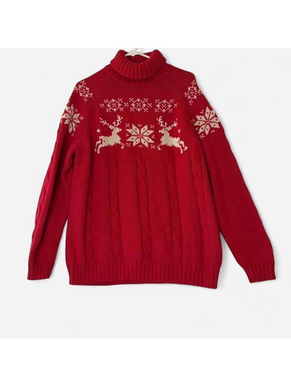 Lands End Women's Red Jumper